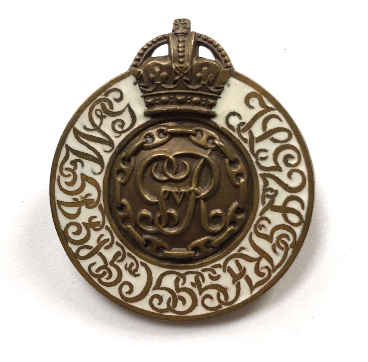 Household Brigade Officer Cadet Battalion WW1 cap badge