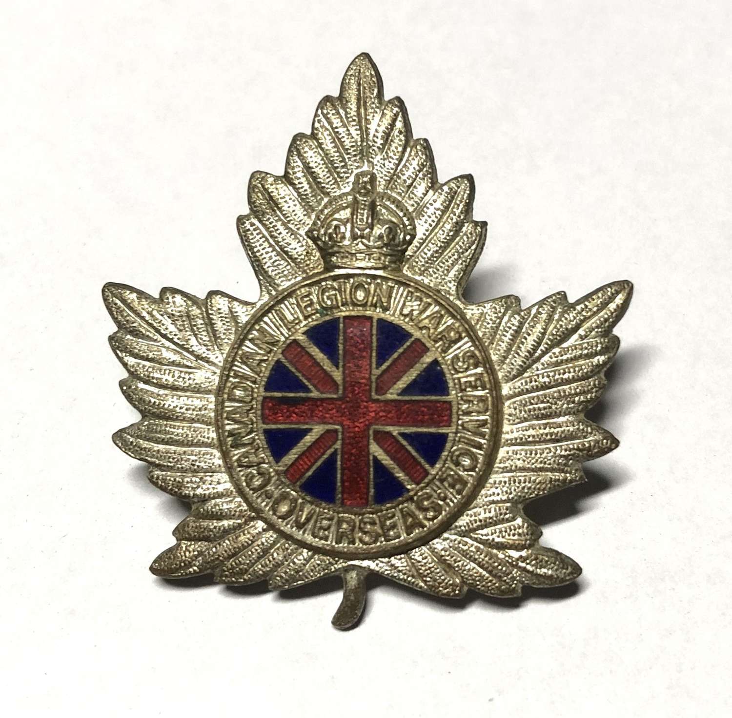 Canadian Legion Overseas War Service Officer's cap badge by Ludlow