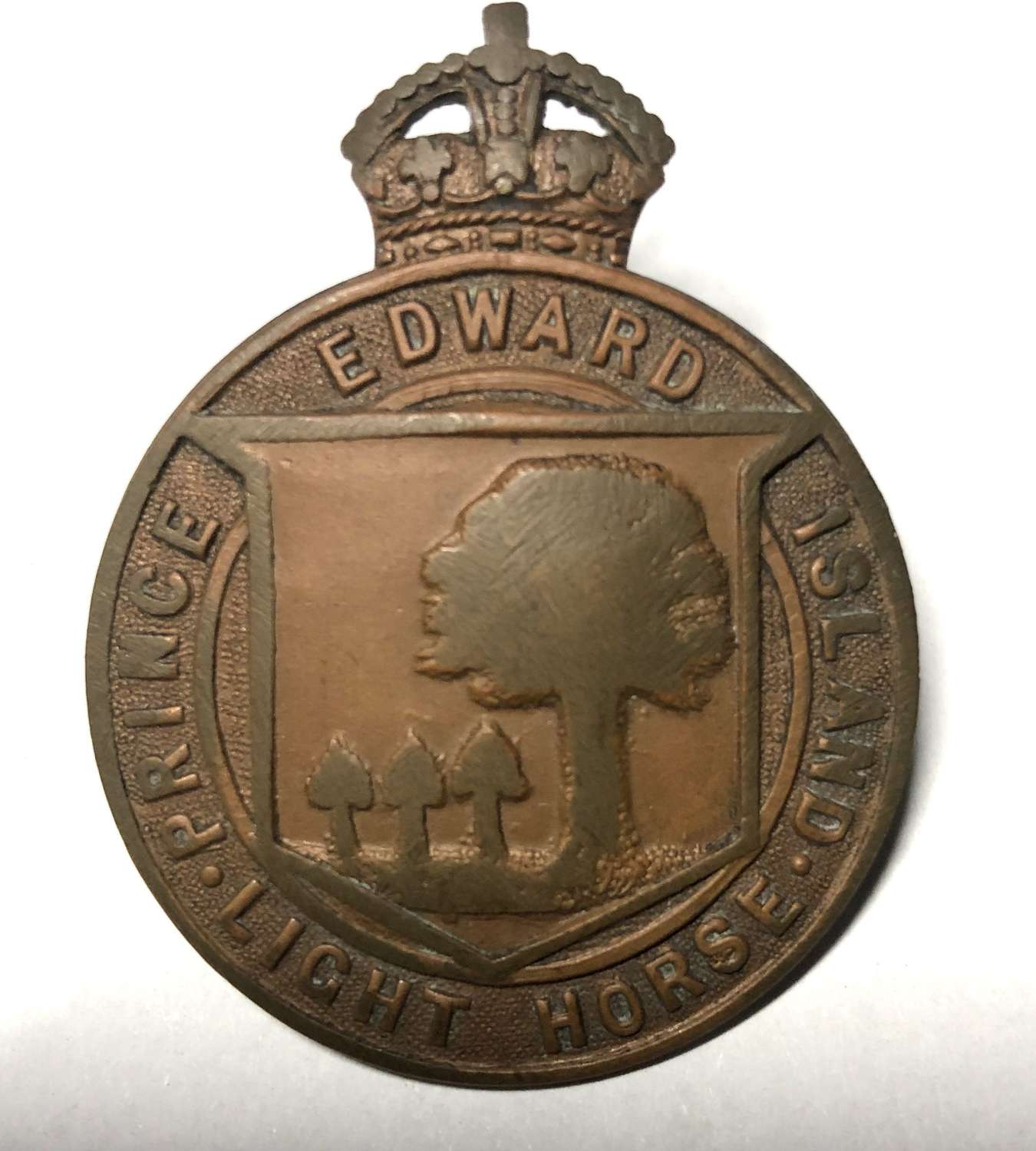 Canadian Prince Edward Island Light Horse cap badge by Birks