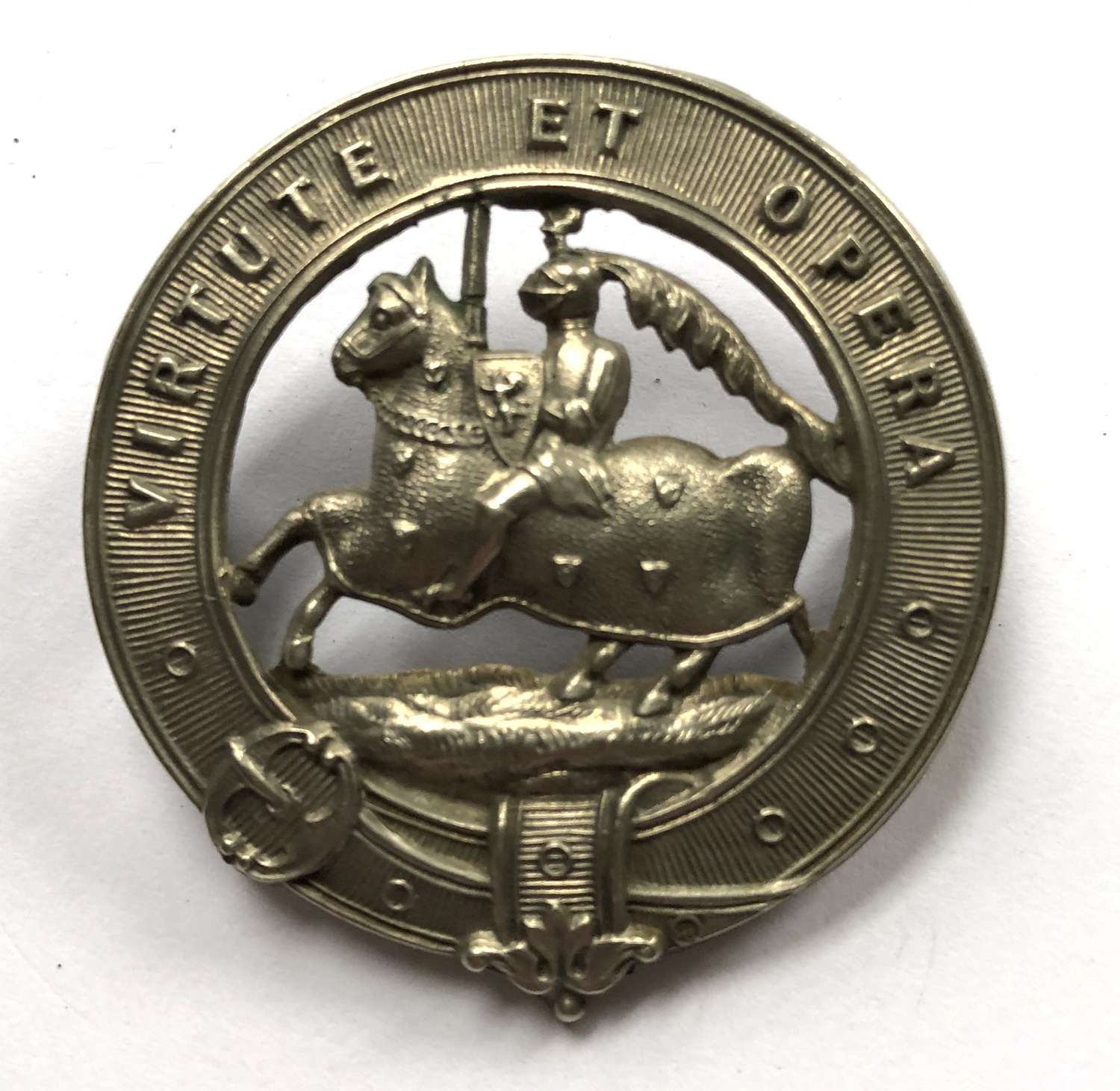 Scottish. 6th (Fifeshire) VB Black Watch glengarry badge c1887-1908
