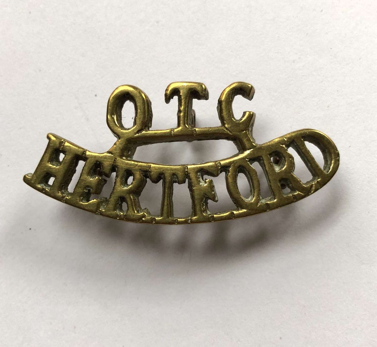 OTC / HERTFORD shoulder title circa 1908-40