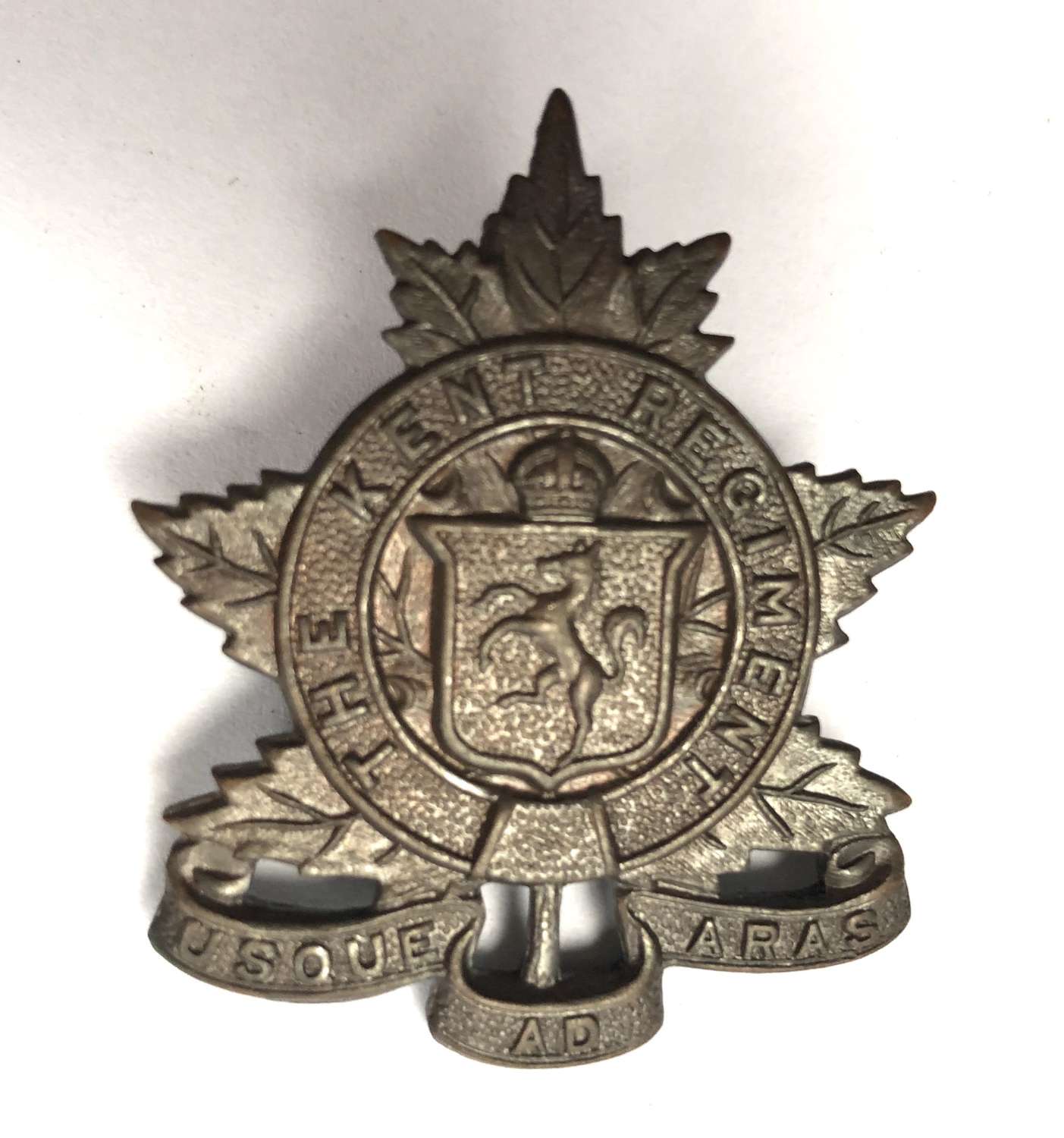 Canada. The Kent Regiment cap badge