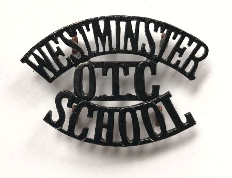 WESTMINSTER / OTC / SCHOOL shoulder title c1908-40
