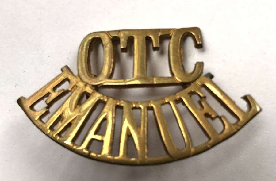 OTC / EMANUAL shoulder title circa 1908-40
