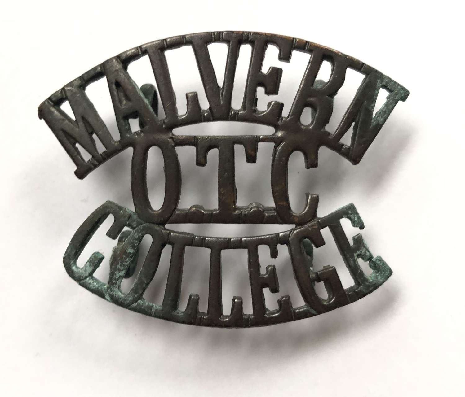 MALVERN / OTC / COLLEGE shoulder title circa 1908-40