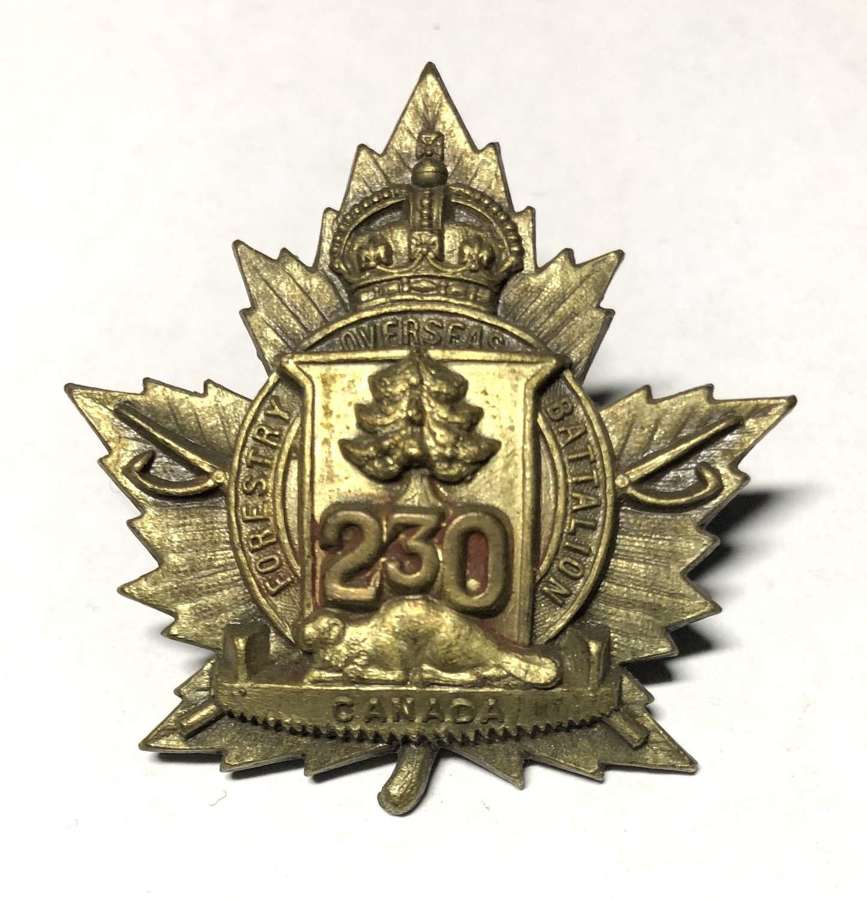 Canada. 230th Forestry Battalion CEF WW1 cap badge