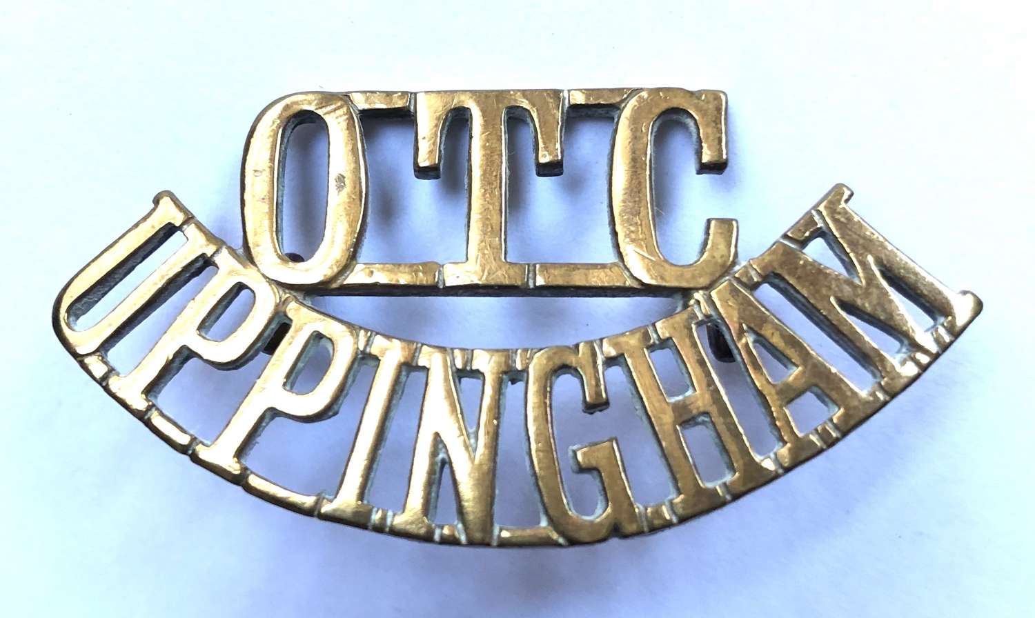 OTC / UPPINGHAM shoulder title circa 1908-40