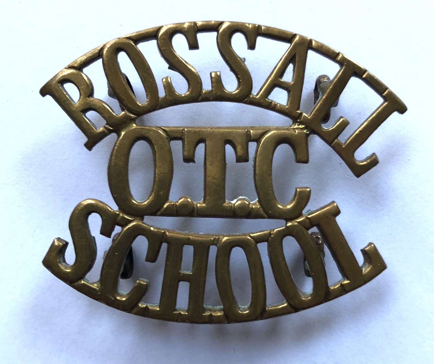 ROSSALL / OTC / SCHOOL shoulder title c1908-40