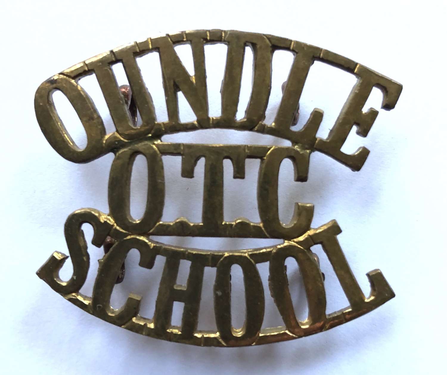 OUNDLE / OTC / SCHOOL shoulder title c1908-40