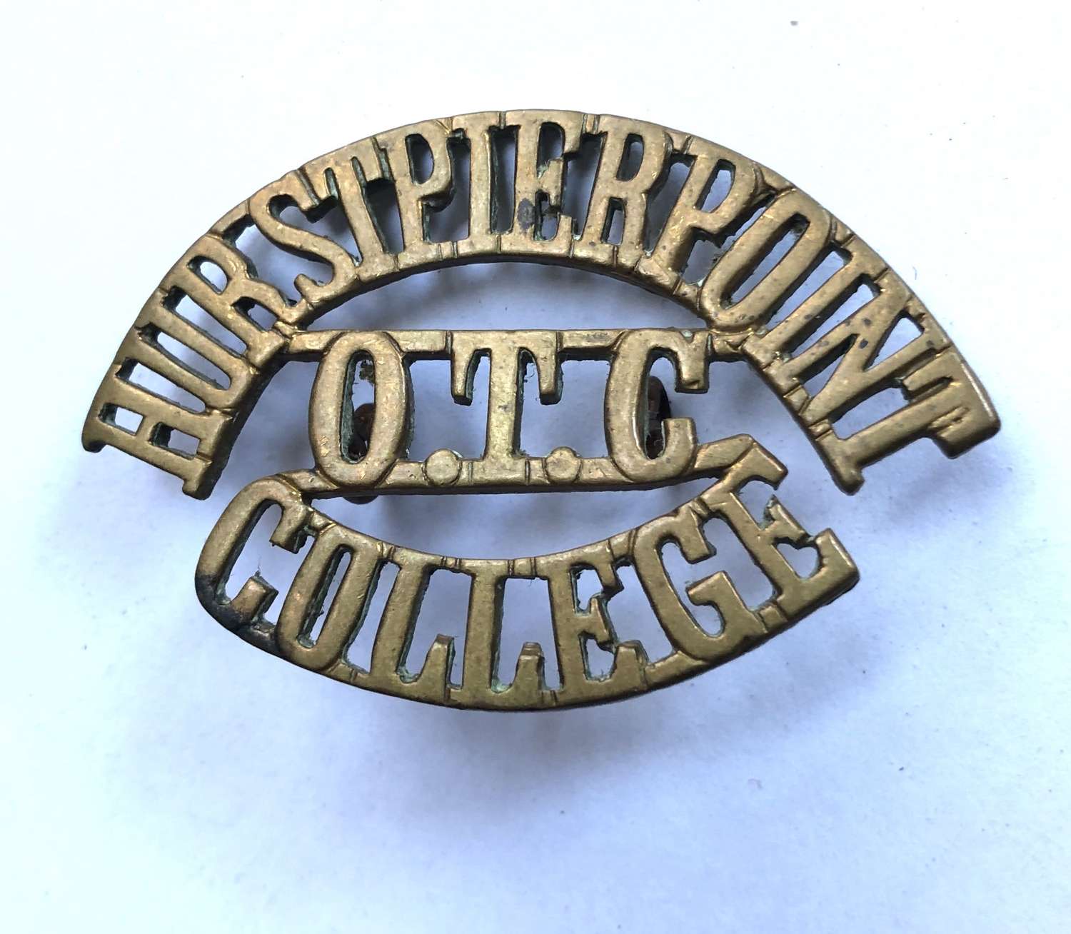 HURSTPIERREPOINT / OTC / COLLEGE shoulder title circa 1908-40