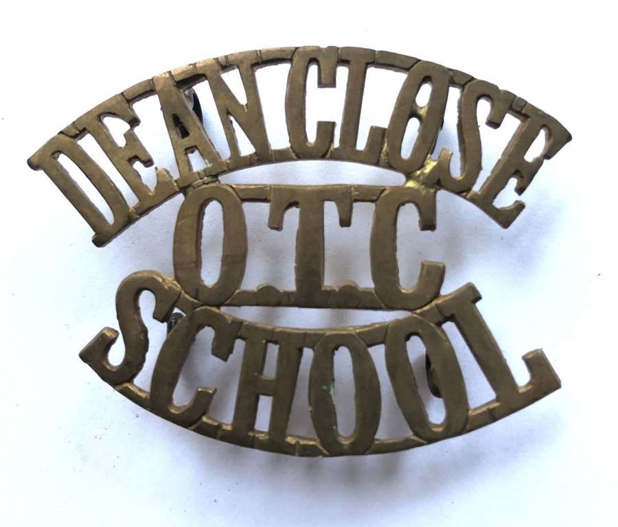 DEAN CLOSE / OTC / SCHOOL Cheltenham shoulder title circa 1908-40