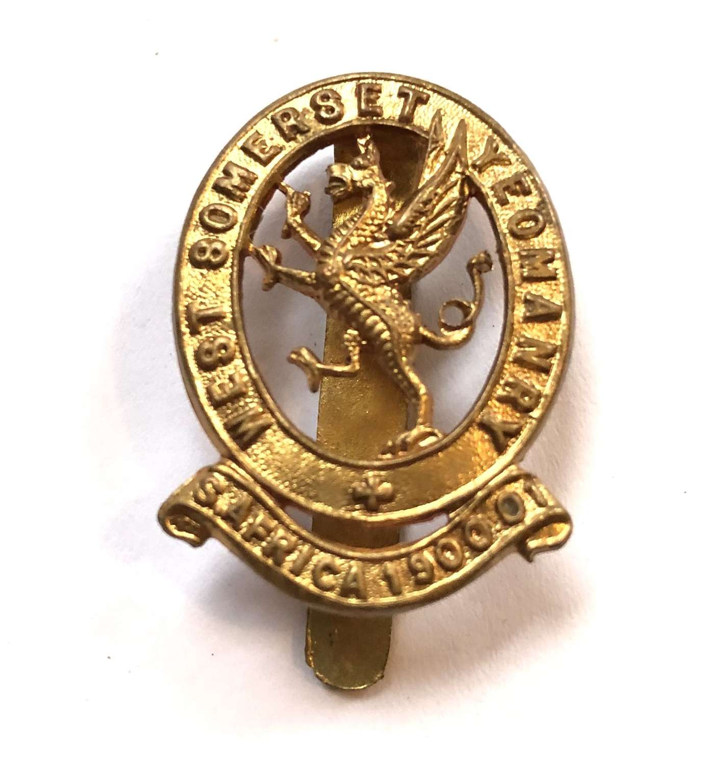 West Somerset Yeomanry cap badge c1908-20