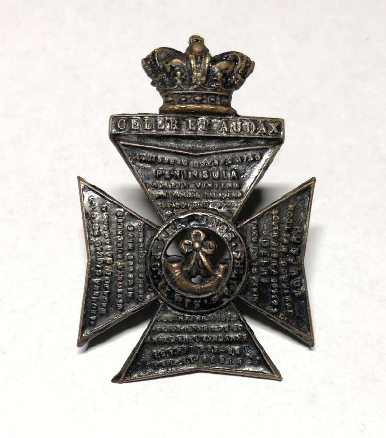 King’s Royal Rifle Corps KRRC Victorian cap badge circa 1896-1901