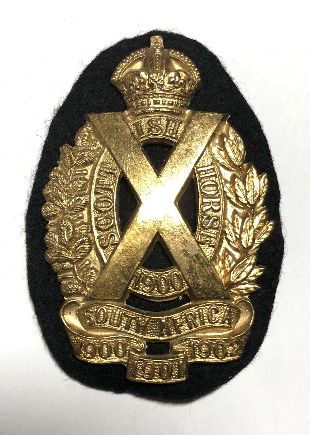 Scottish Horse post 1908 NCO's arm badge