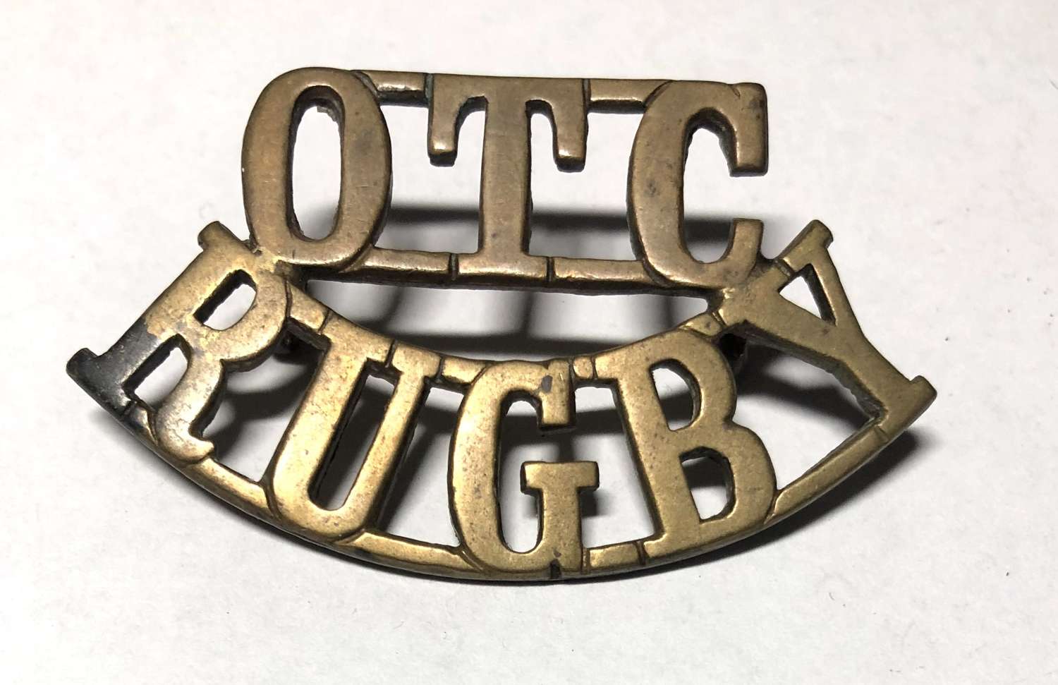 OTC / RUGBY shoulder title circa 1908-40