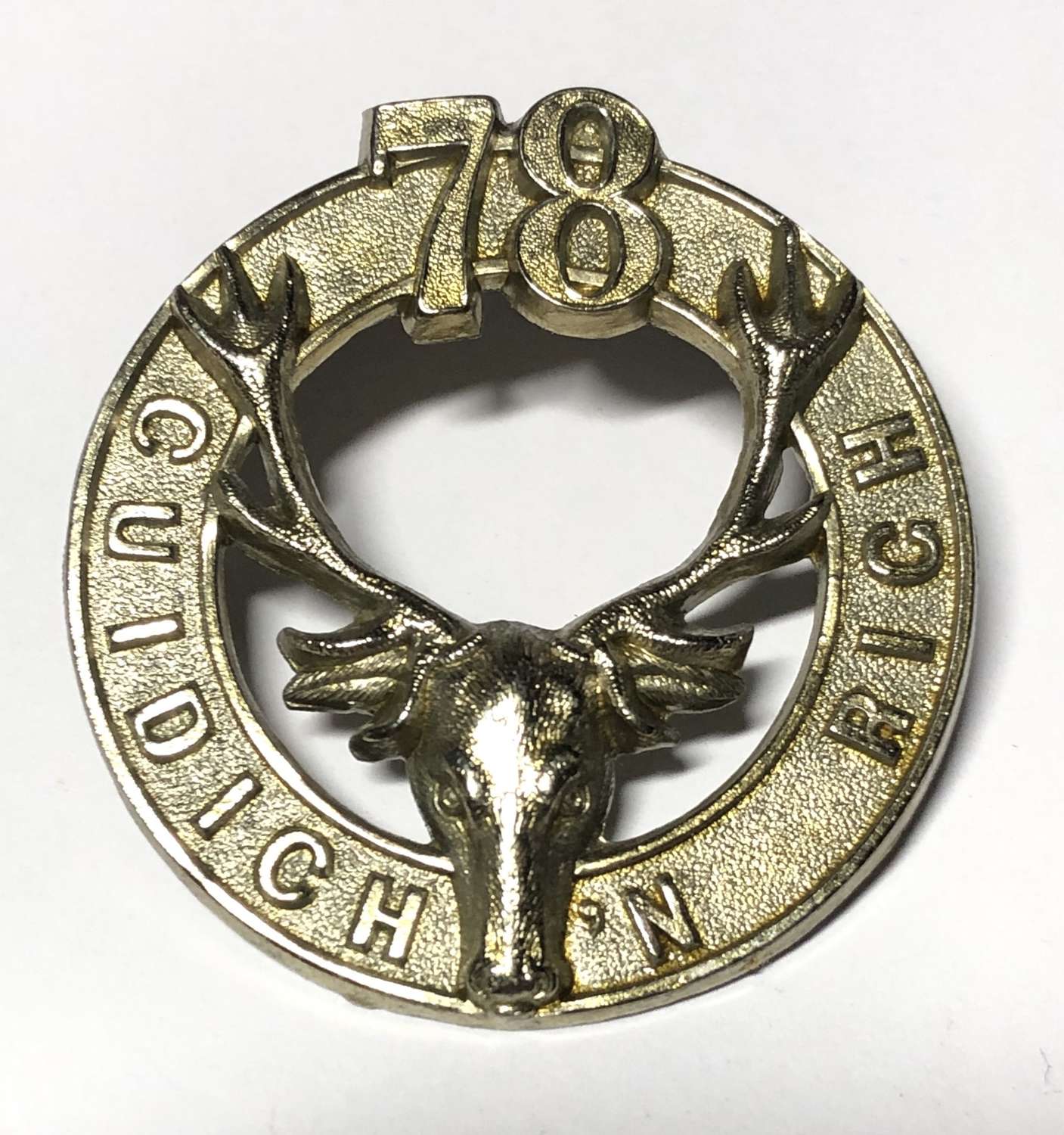 Canada. 78th Pictou Highlanders post 1910 glengarry badge
