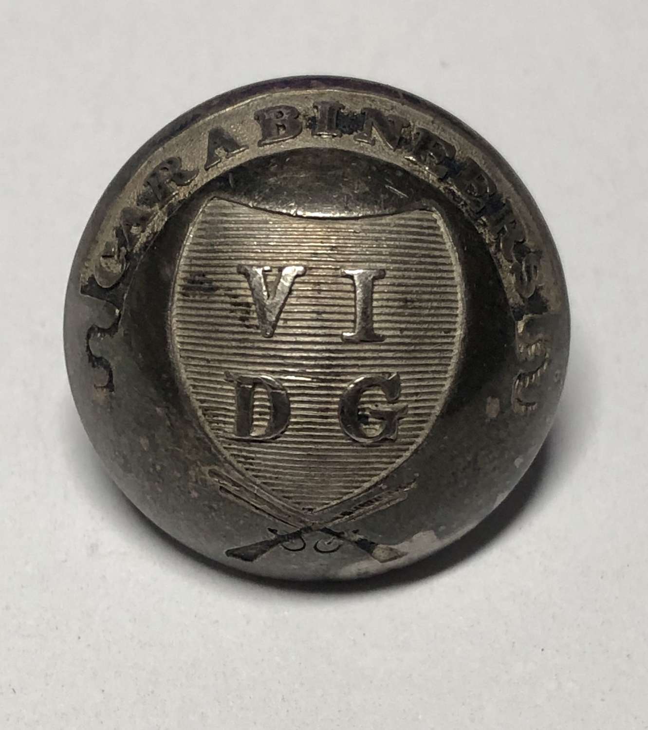 6th Dragoon Guards (Carabiniers) Georgian Officer’s button c1820