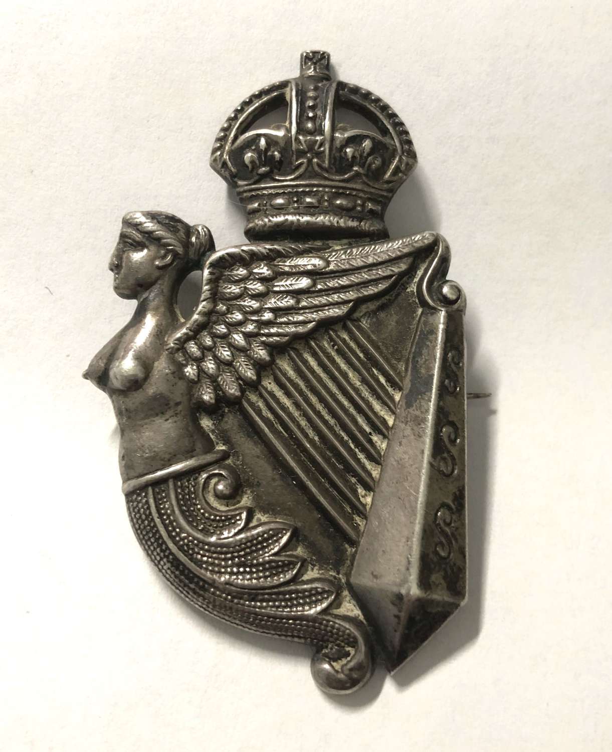 8th King's Royal Irish Hussars Boer War 1902 HM silver NCO's arm badge