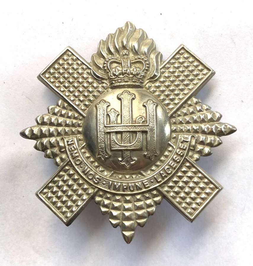 Scottish. Royal Highland Fusiliers post 1960 piper's gengarry badge