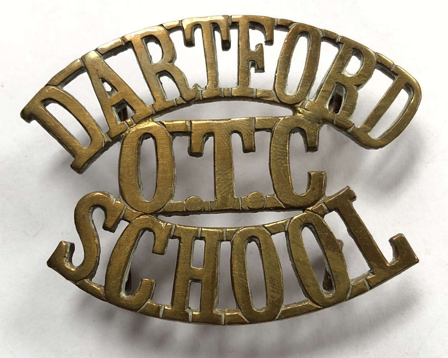 DARTFORD / OTC / SCHOOL shoulder title c1908-40
