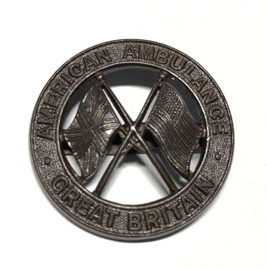 American Ambulance Great Britain WW2 cap badge