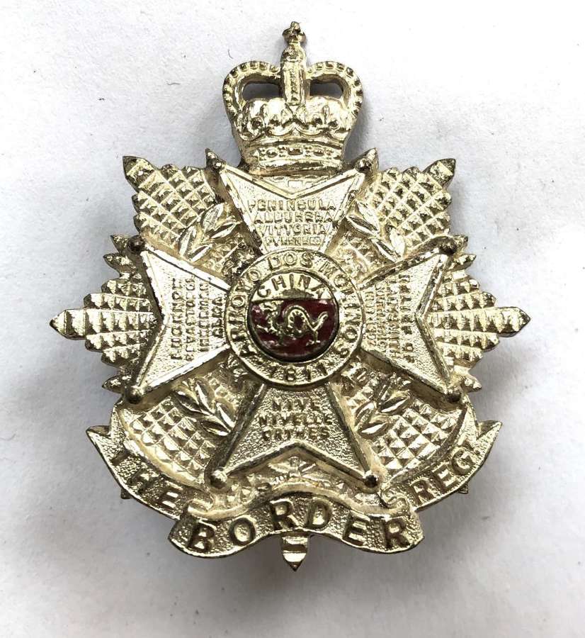Border Regiment EIIR Officer's cap badge circa 1953-59