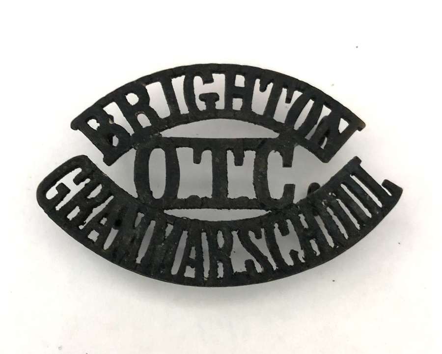 BRIGHTON / OTC / GRAMMAR SCHOOL shoulder title c1908-40