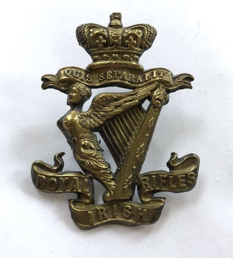 Royal Irish Rifles Victorian glengarry badge circa 1881-96