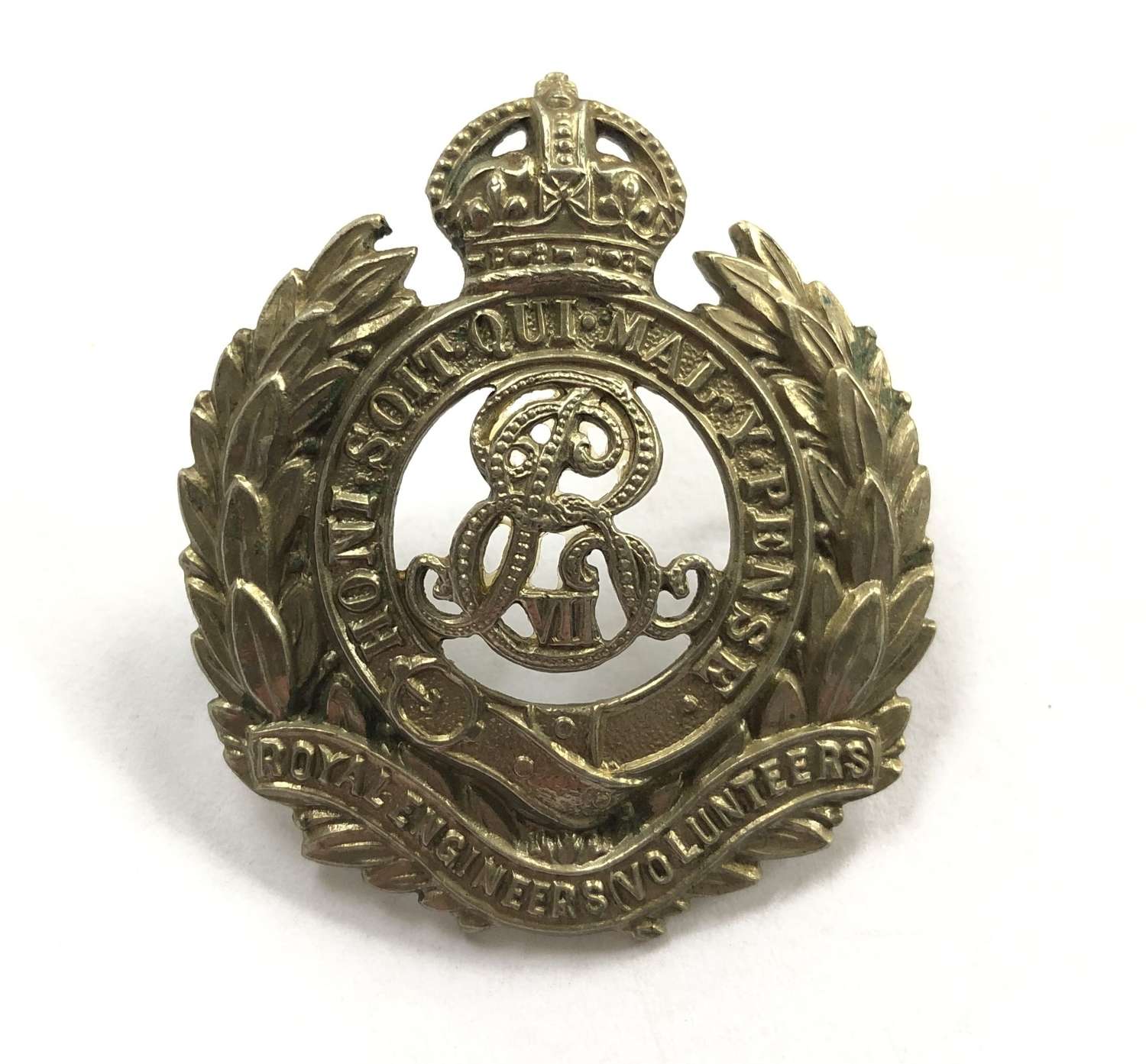 Royal Engineers Volunteers EDVII cap badge circa 1901-08