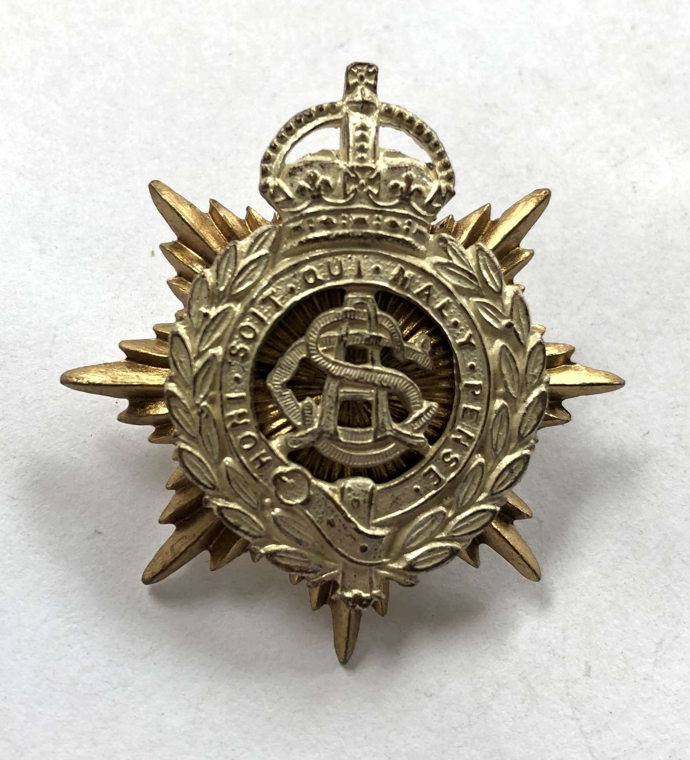 Army Service Corps early Edwardian Officer's cap badge circa 1902