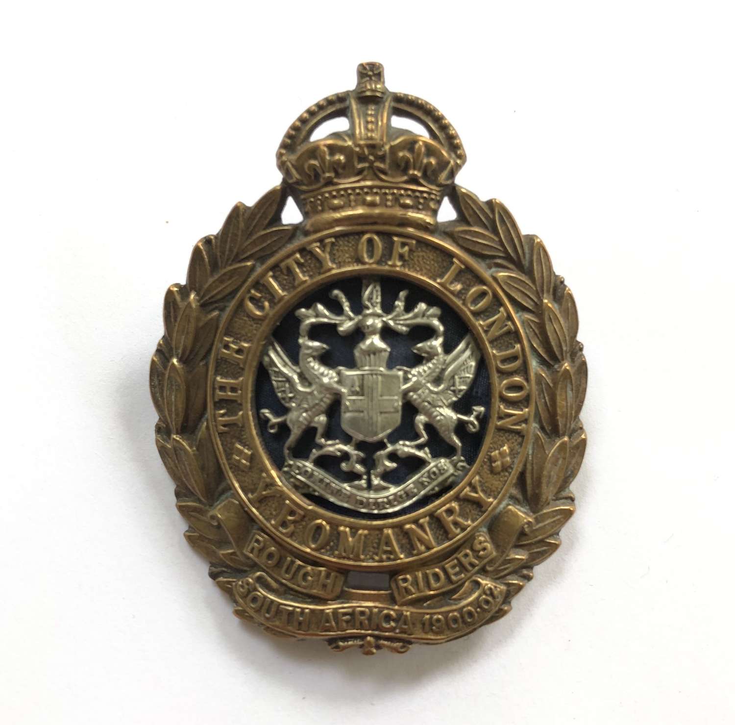 Rough Riders City of London Yeomanry cap badge c1908-50