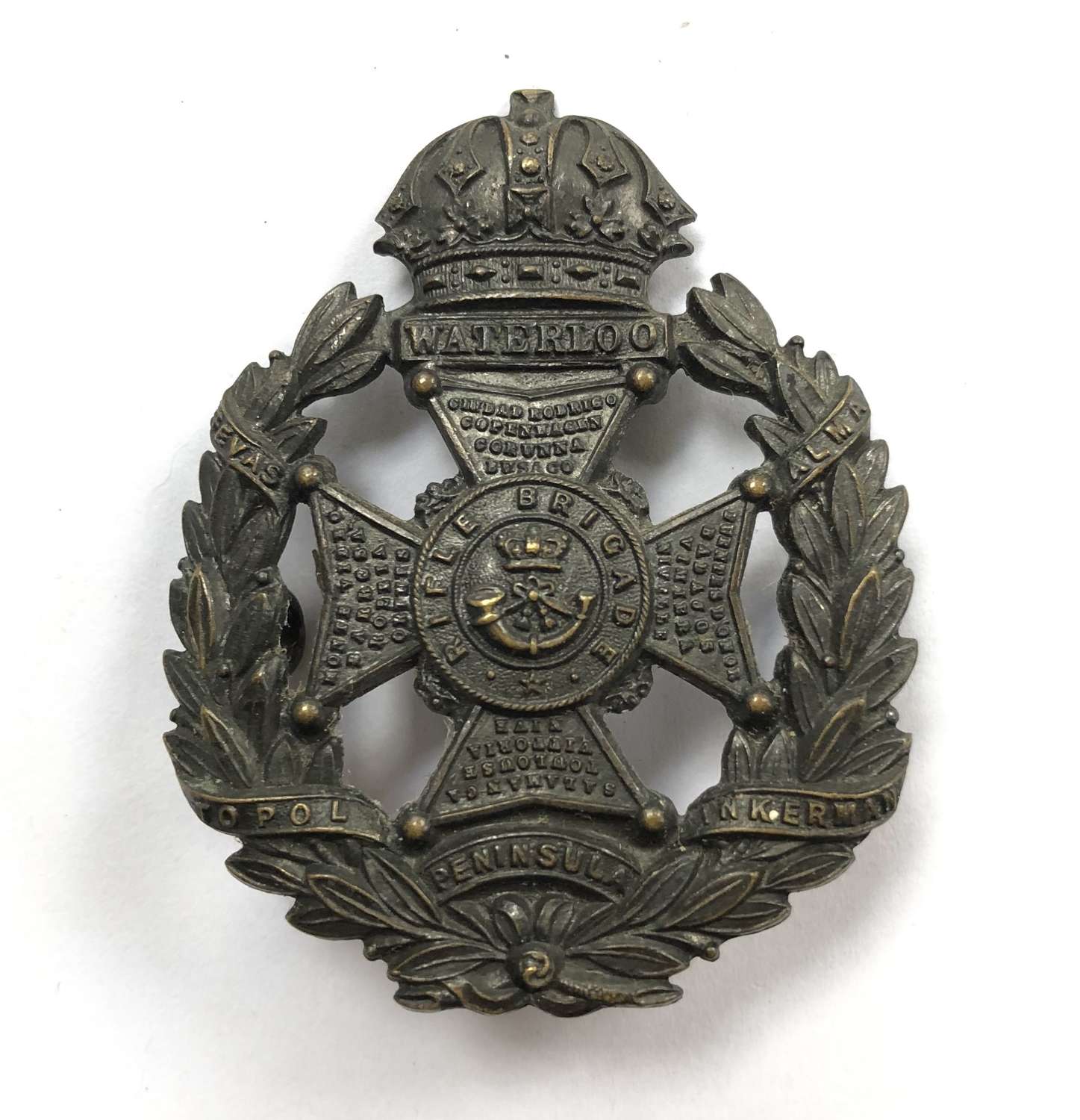 Rifle Brigade Victorian glengarry badge circa 1874-96