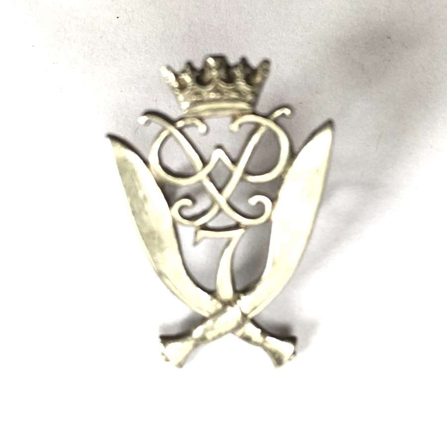7th Gurkha Rifles Officer's beret badge circa 1959-94