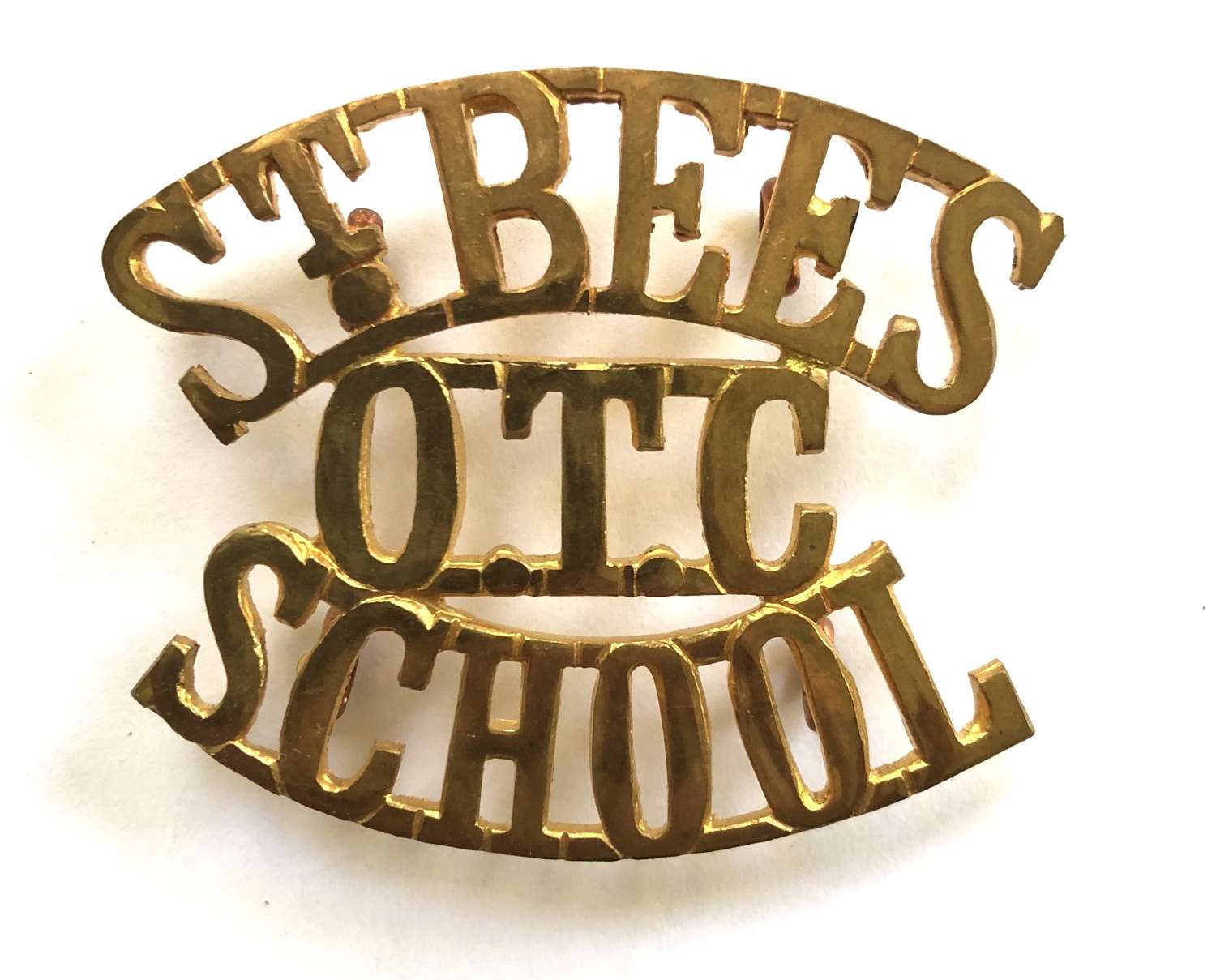 ST. BEES / OTC / SCHOOL shoulder title circa 1908-40