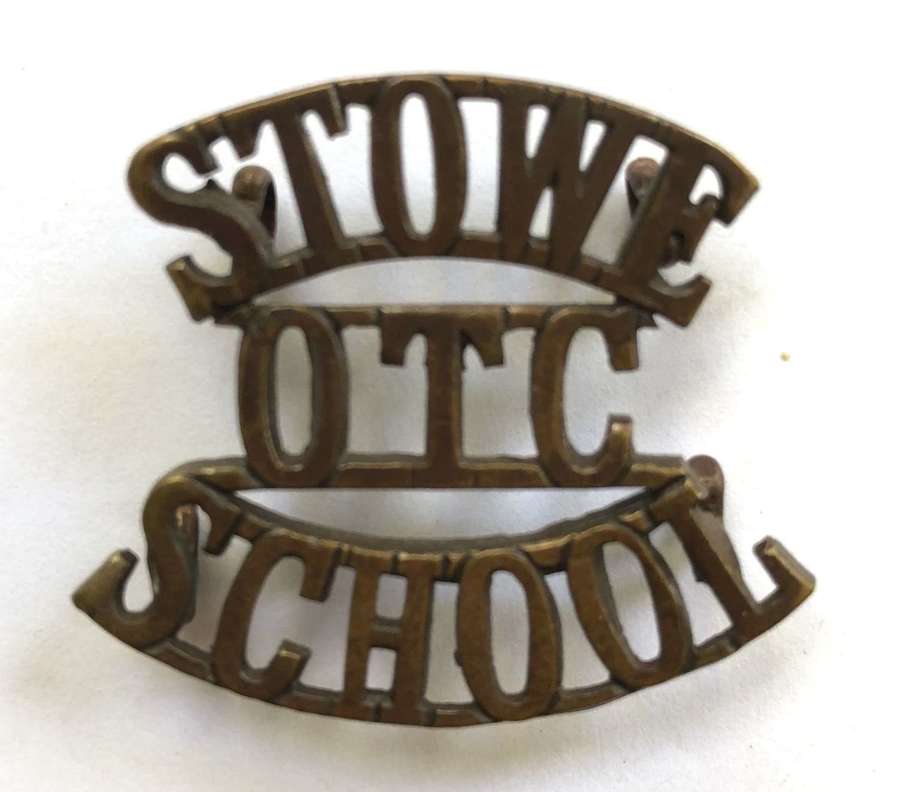 STOWE / OTC / SCHOOL shoulder title circa 1908-40