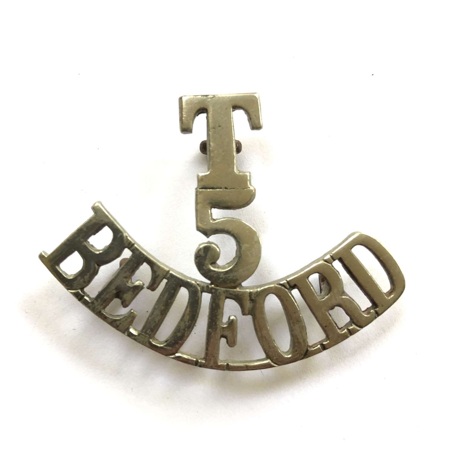 T / 5 / BEDFORD shoulder title circa 1908-19