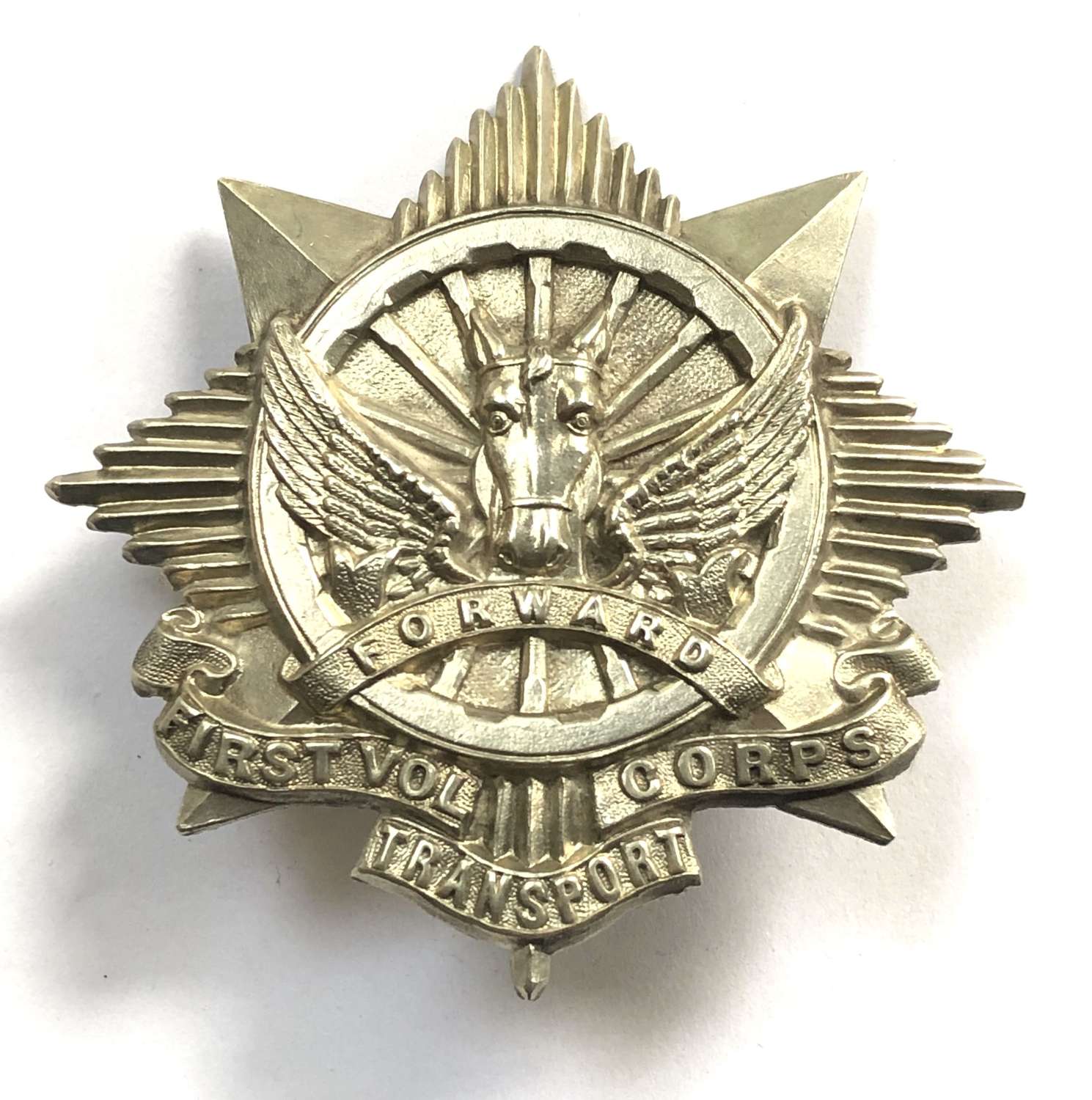 South Africa First Volunteer Transport  Corps cap badge C1902-13