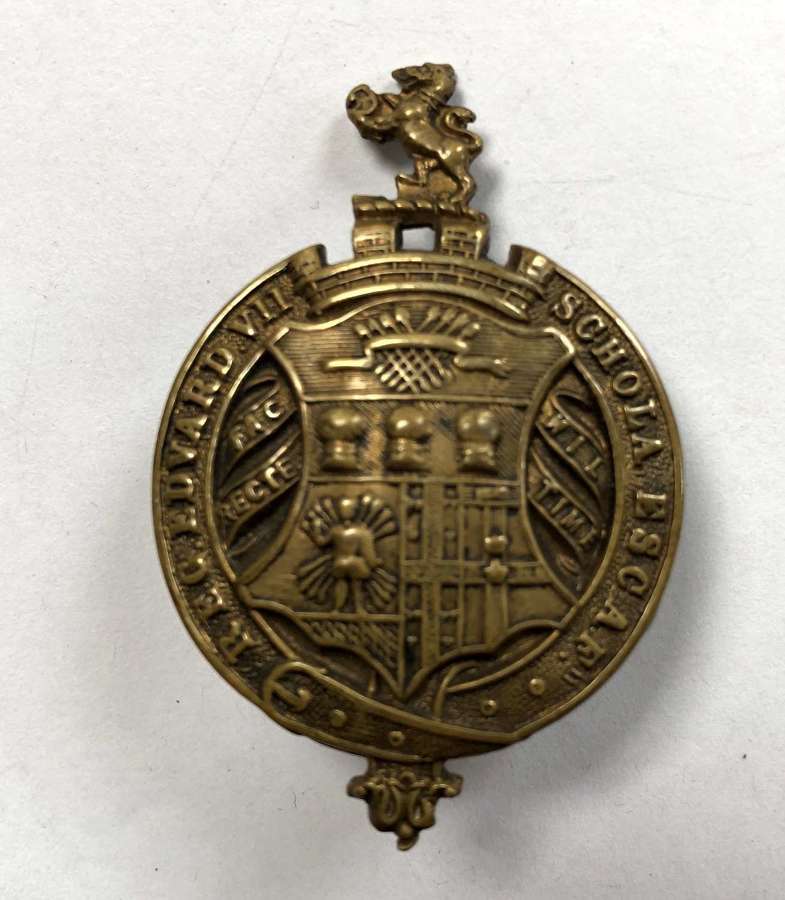 Edward VII School, Sheffield OTC post 1908 cap badge
