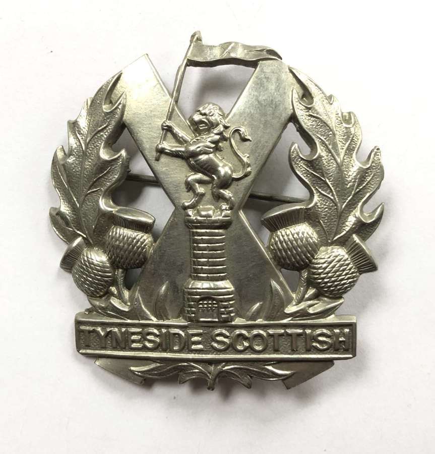 Tyneside Scottish WW1 2nd Pattern personalised glengarry badge