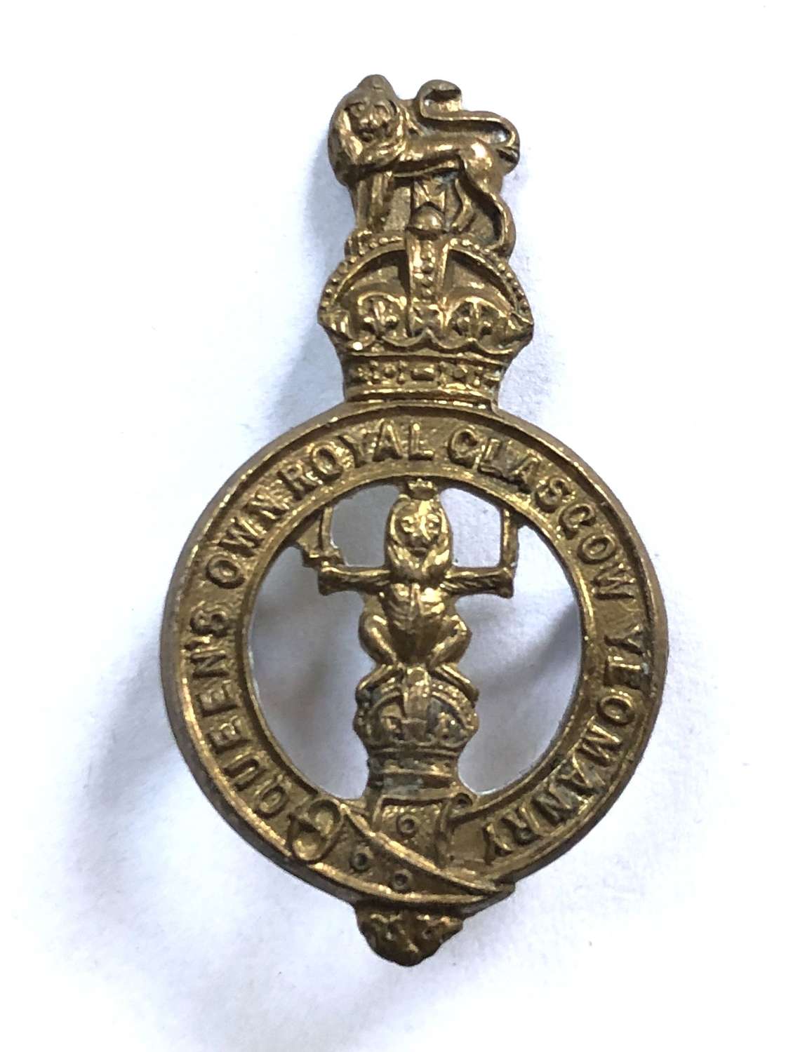 Queen’s Own Glasgow Yeomanry field service cap badge
