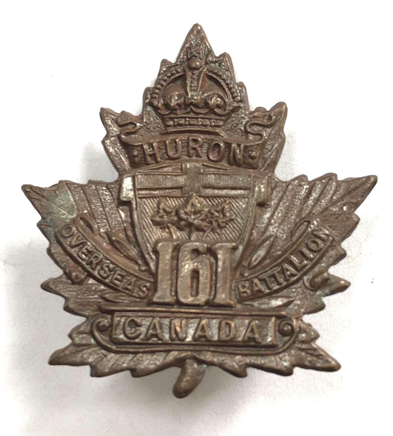 Canada. 161st Bn (Huron County) WW1 CEF cap badge