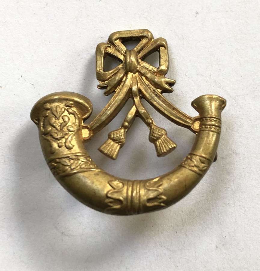 Sherwood Rangers Yeomanry Officer’s gilt cap badge