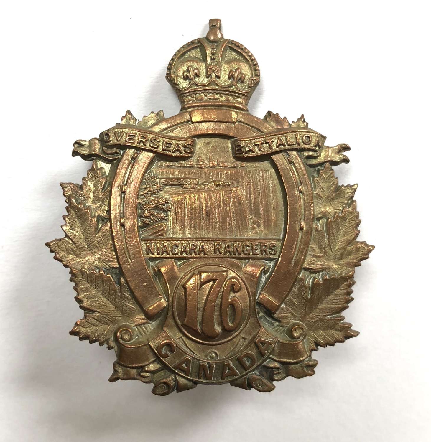 Canada. 176th Bn (Niagara Rangers) WW1 CEF cap badge