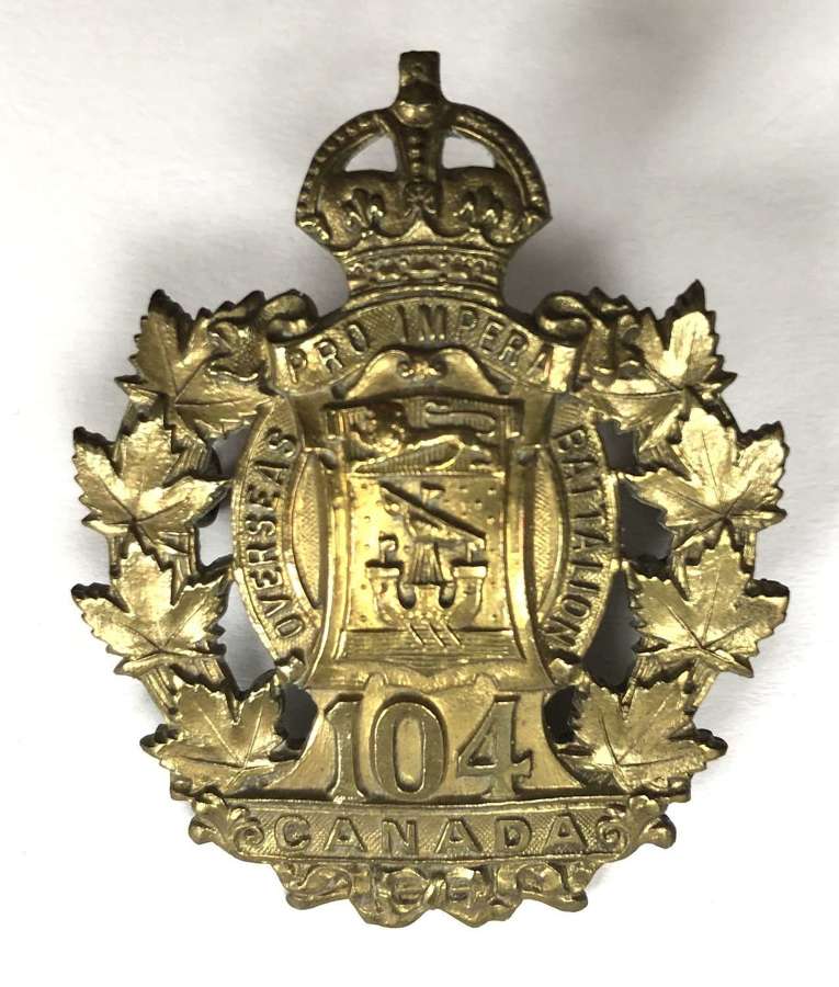 Canada. 104th Bn (New Brunswick) CEF WW1 cap badge