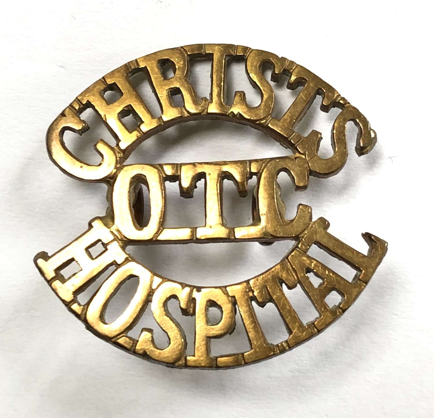 CHRISTS / OTC / HOSPITAL small shoulder title circa 1908-40