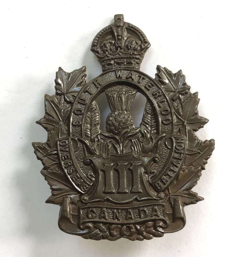 Canada. 111th Bn (South Waterloo) CEF WW1 cap badge