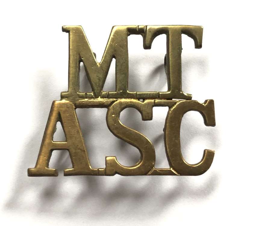 MT / ASC Motor Companies Army Service Corps WW1 shoulder tile