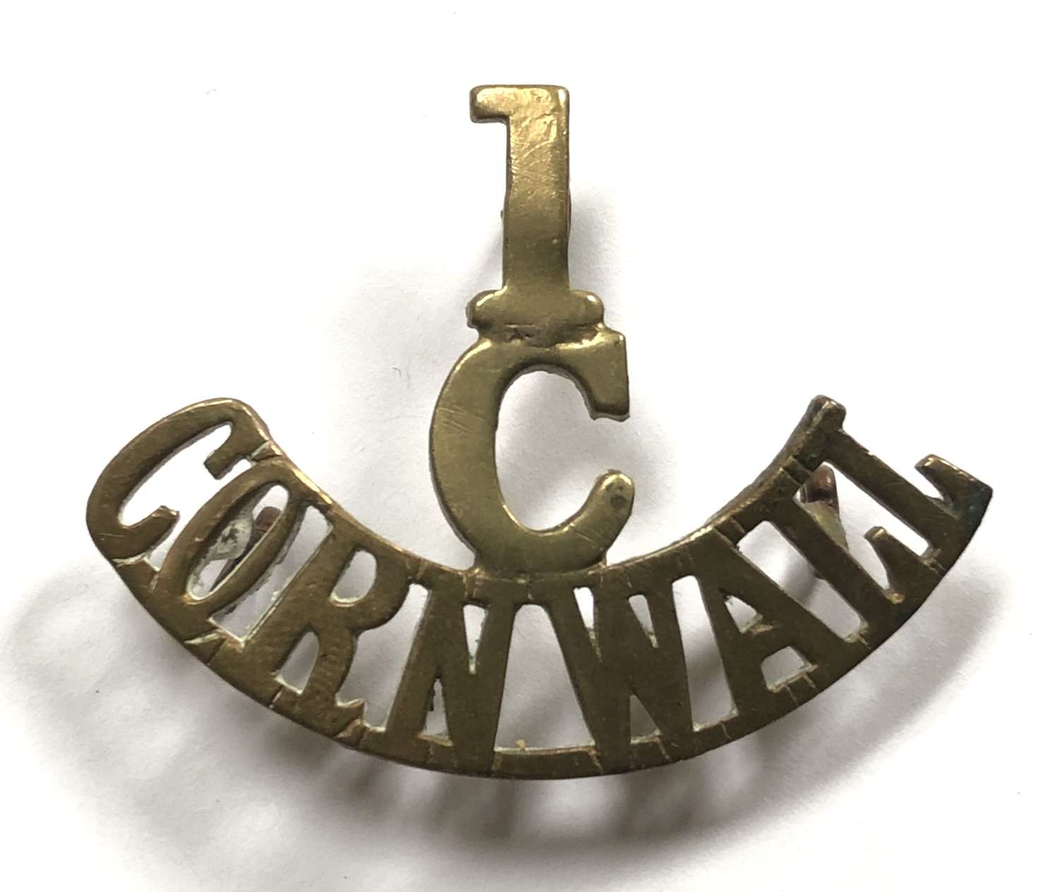 1 / C / CORNWALL 1st Cornwall Cadet B. shoulder tilte c1912-31