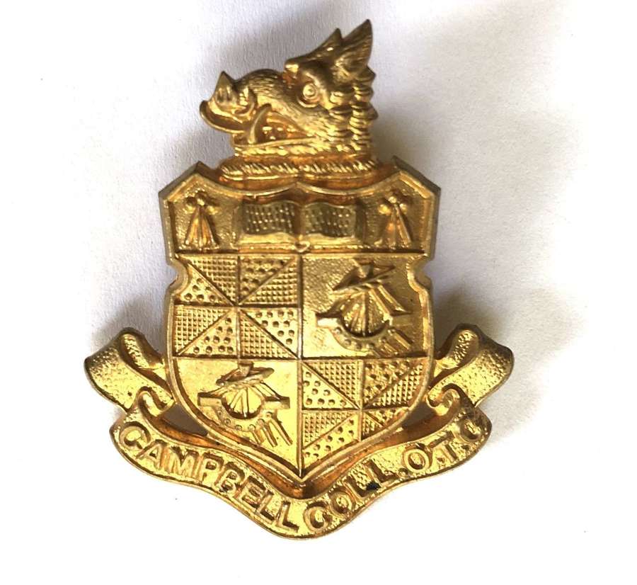 Campbell College, Belfast OTC Irish cap badge