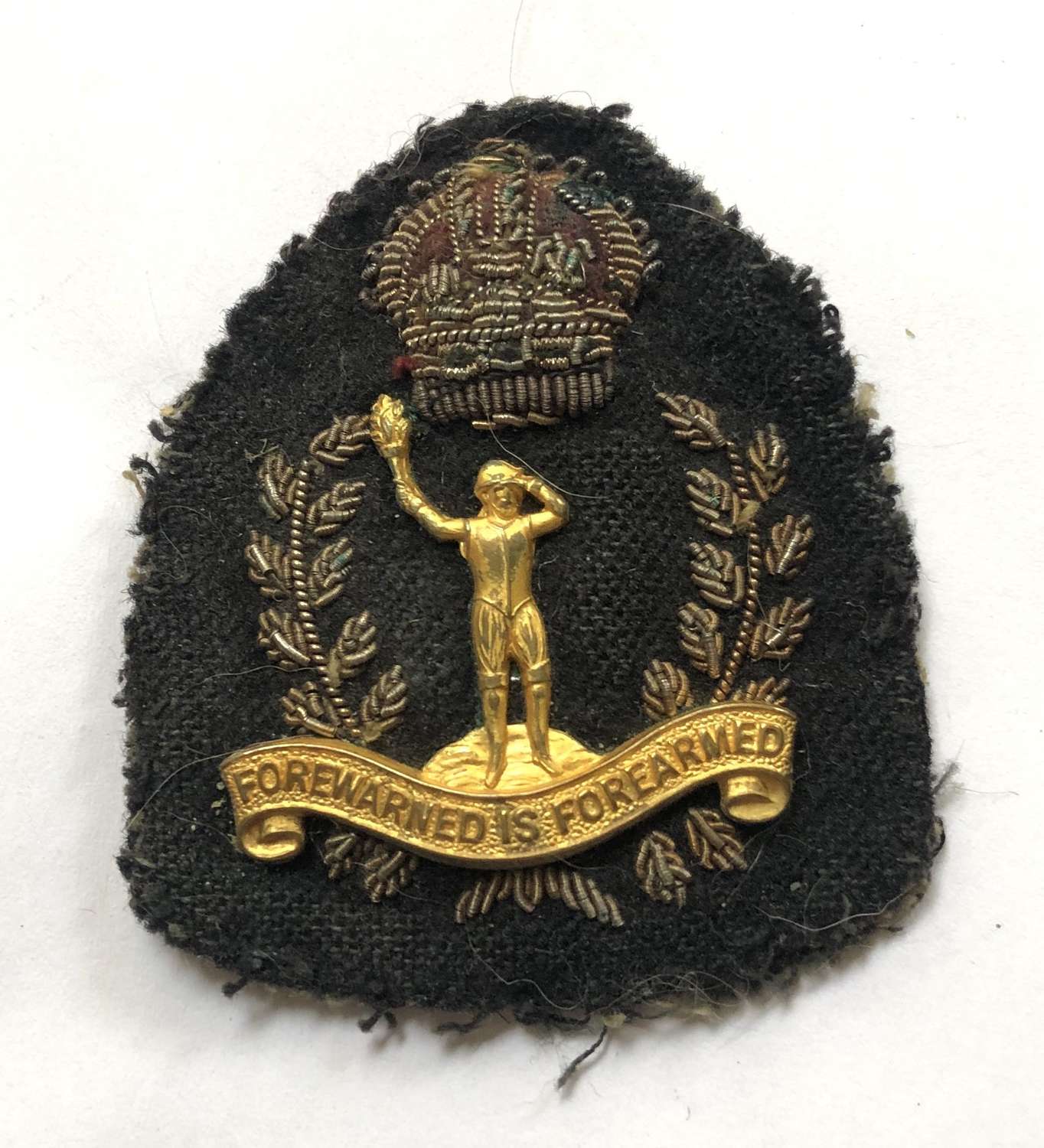 Royal Observer Corps post 1941 Officer’s cap badge